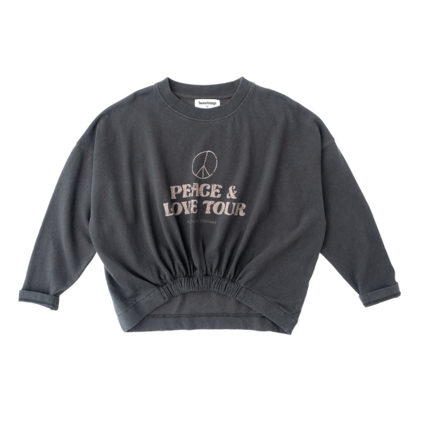 Tocoto Vintage Girl sweatshirt grey W52122 