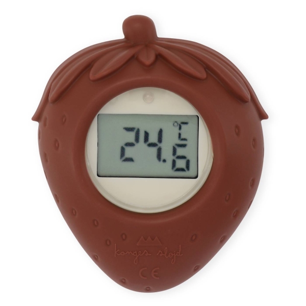 Konges Slojd Silikonowy termometr Strawberry rosewood KS3251 