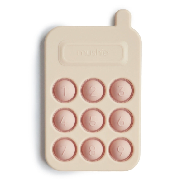Mushie Sensory toy Phone press it blush 0810052465821 