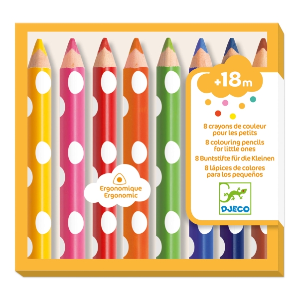 Djeco Set of 8 pencils for the little ones Art and creativity