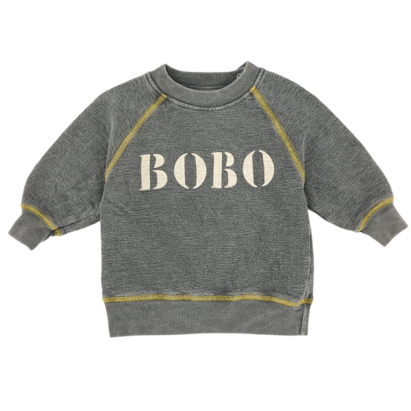 Bobo Choses Bluza Bobo raglan szara 222AB044 