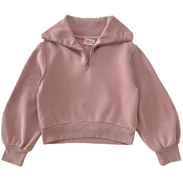 Longlivethequeen Zipped sweatshirt Blush