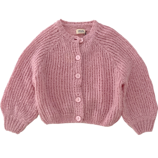 Longlivethequeen Rough cardigan pale pink セーター 22227-671