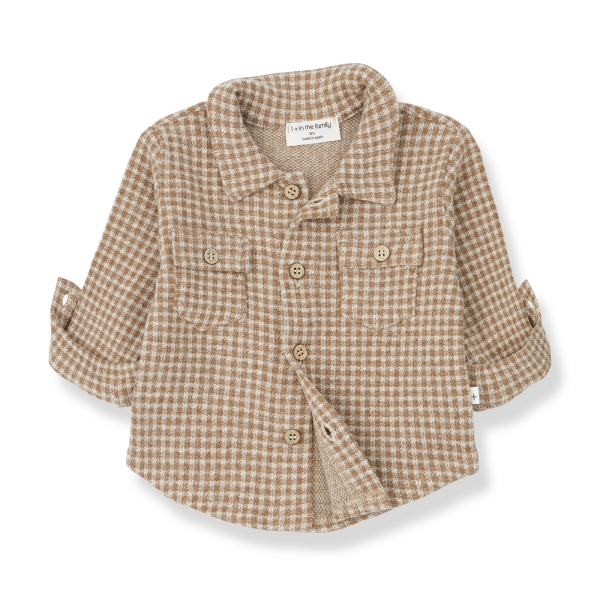 1 + in the family Conrad shirt brown 22W-162 