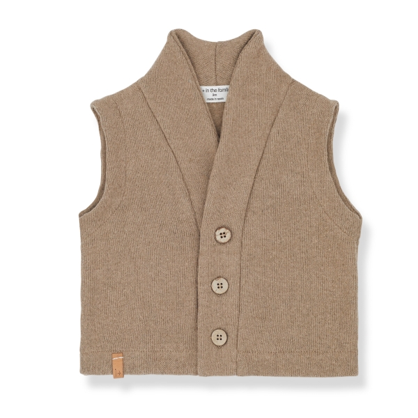 1 + in the family Fabio gilet brown 22W-173 