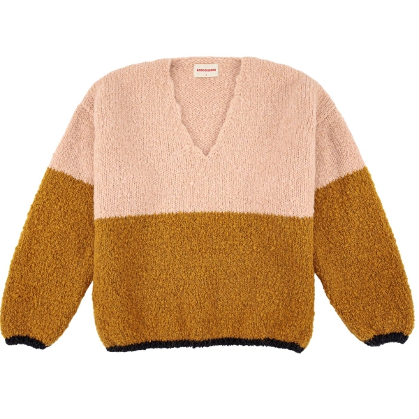 Bobo Choses - Color block sweater multi - セーターとベスト - 222AD061 