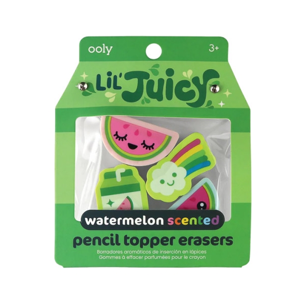 OOLY Pencil tip erasers watermelon Lil juicy 112-111 
