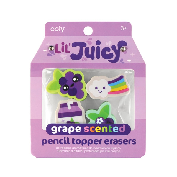 OOLY Pencil tip erasers grape Lil juicy 112-112 