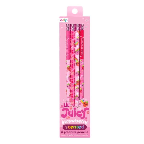 OOLY Ołówki zapachowe Lil juicy truskawka 128-162 