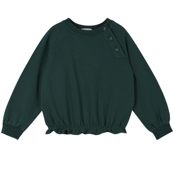 Emile et Ida Boutonne sweatshirt green V143 