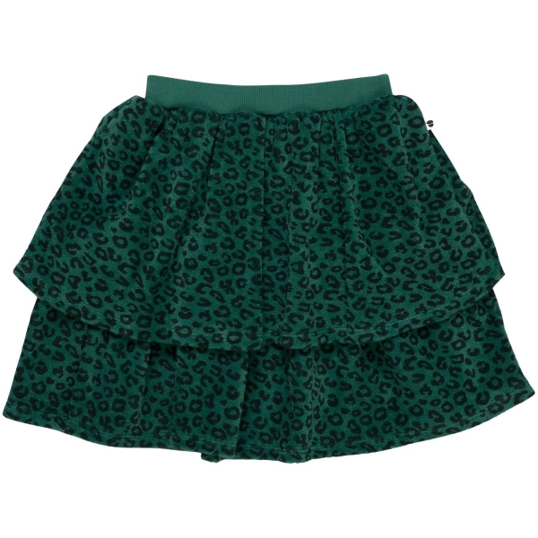 Maed for mini leafy leopard skirt green AW2022-516 