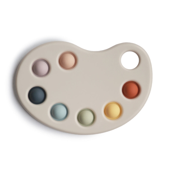 Mushie Sensory Press it toy paint palette 810052466088 