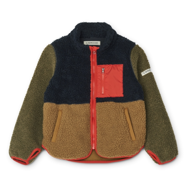 Liewood Nolan jacket colour block/midnight navy multi mix LW14961 