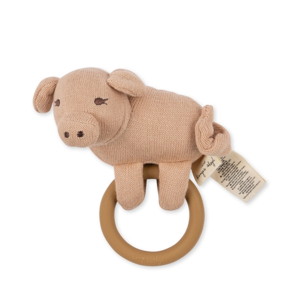 Konges Slojd - Activity knit ring pig - 幼児のおもちゃ - KS3781 
