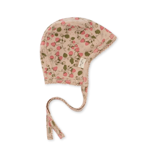 Konges Slojd - Classic baby helmet strawberry fields - Caps & hats - KS3802 