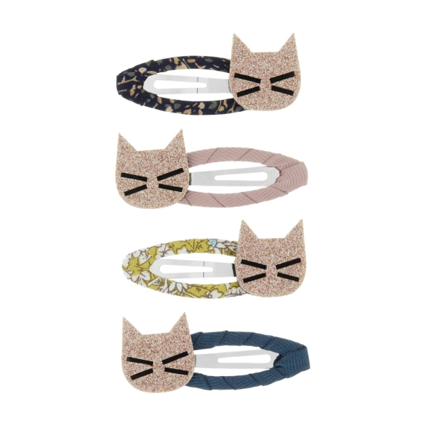 Mimi&Lula - Set of hair clips Glittery cats - 헤어 액세서리 - HAIRCLIPSGLITTERYCATS 