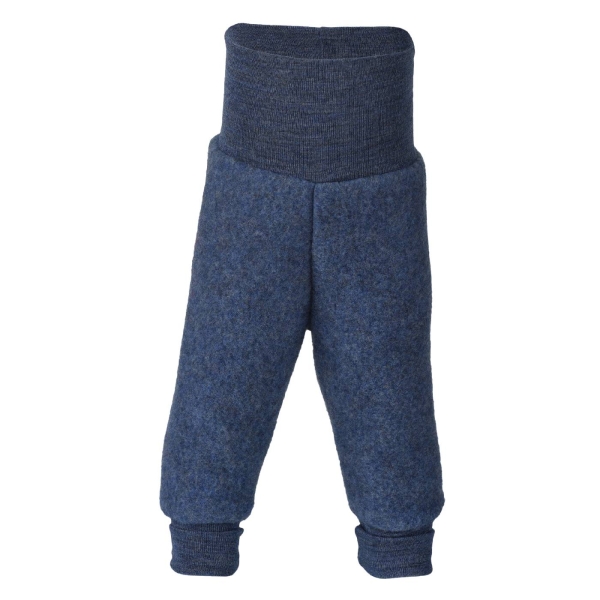ENGEL Natur Baby pants with waistband blue melange 573501-080 