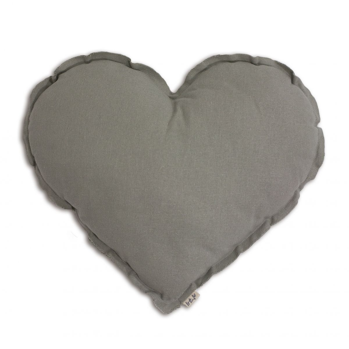 Numero 74 Heart Cushion silver grey  
