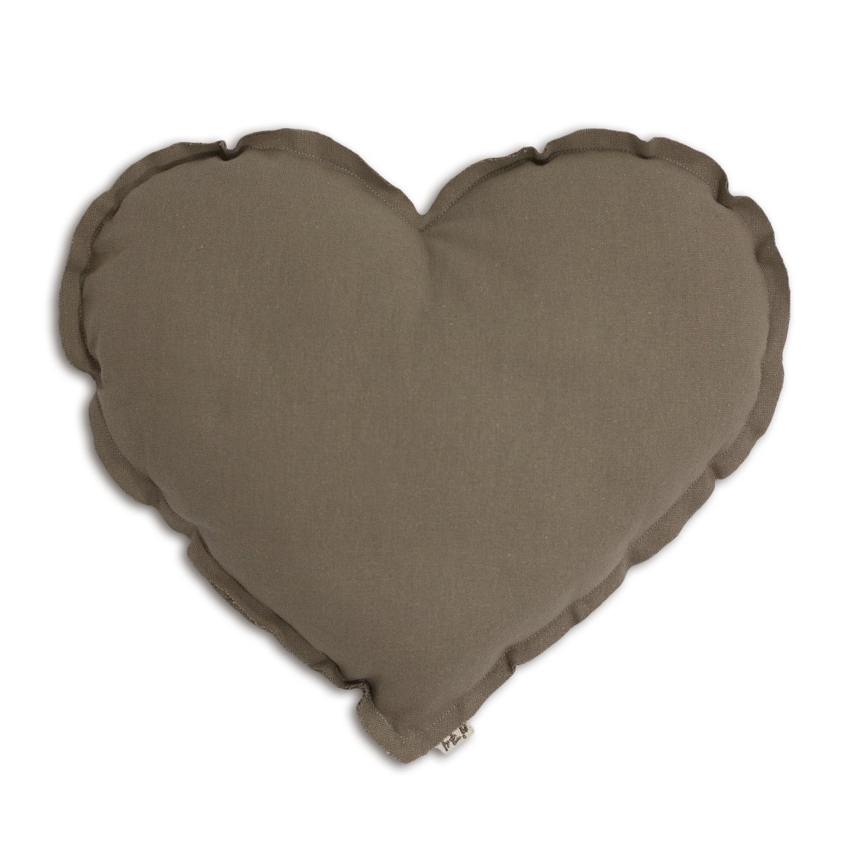 Numero 74 Coussin coeur beige N74heart