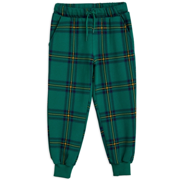 Mini Rodini Check sweatpants green 2313010875 