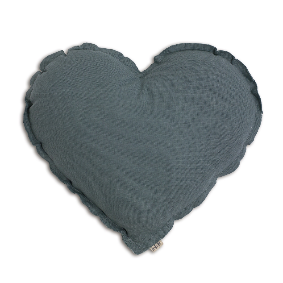 Numero 74 Coussin coeur bleu glacier N74heart