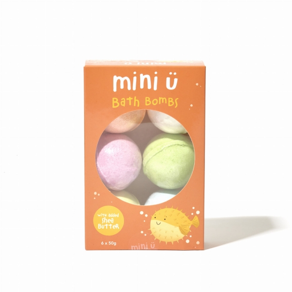 Mini u Set of 6 soothing bath bombs for children MINI504 