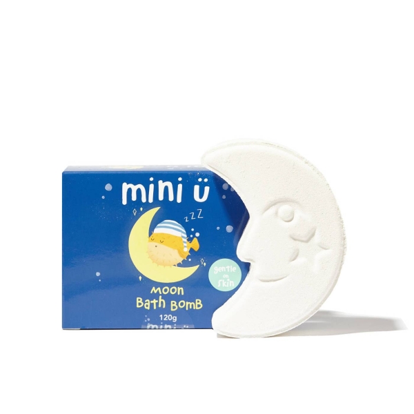 Mini u Moon bath bomb creating a colourful vortex MINIU506 
