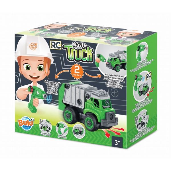 Buki Remote controlled garbage truck to build 9021 