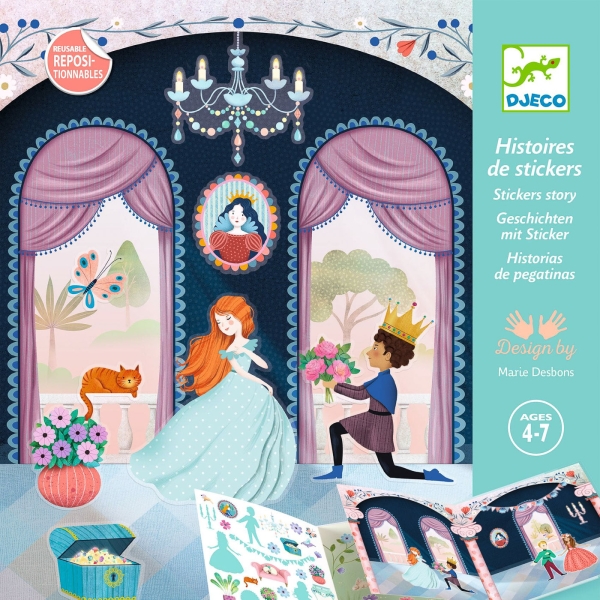 Djeco Art set with stickers Princesses DJ08954 