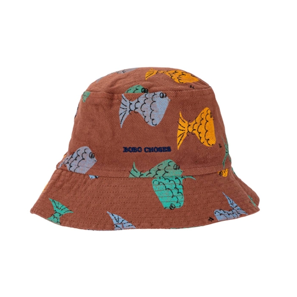 Bobo Choses Fish all over hat brown 123AI031 