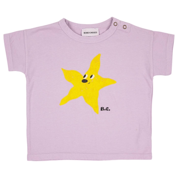Bobo Choses Starfish babies t-shirt pink 123AB006 