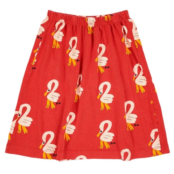 Bobo Choses Pelican all over skirt red 123AC106 