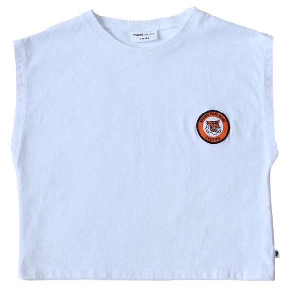 Maed for mini - Tasty tiger t-shirt white - Chemises & T-shirts - SS2023-100 