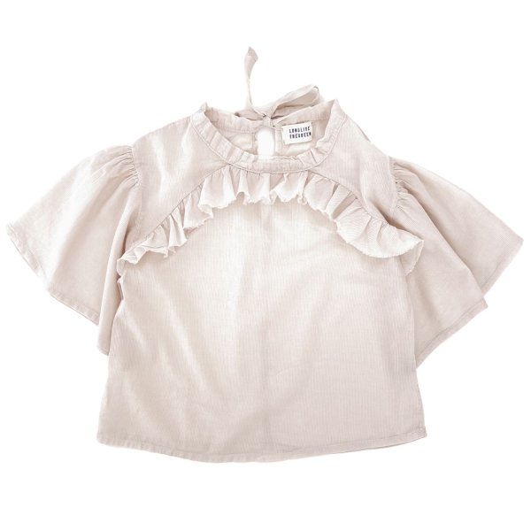 Longlivethequeen Ruffle blouse milk white 23114-119 