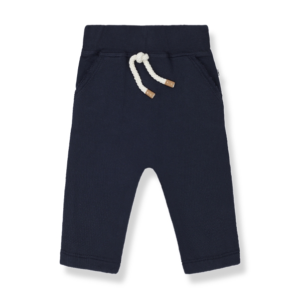 1 + in the family - Tinet trousers blue notte - 조깅 하의 및 바지 - SS23-TINET-BLUENOTTE 