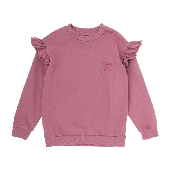 Tocoto Vintage Logo embroidered sweatshirt pink S54323-K 