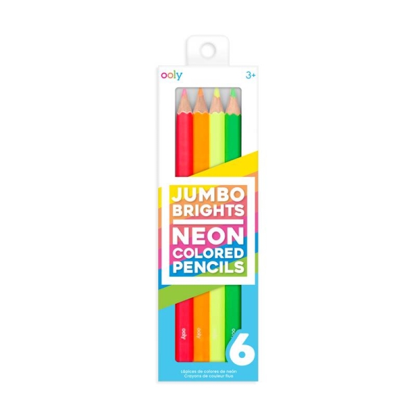 OOLY Thick neon crayons Jumbo brights 128-167 