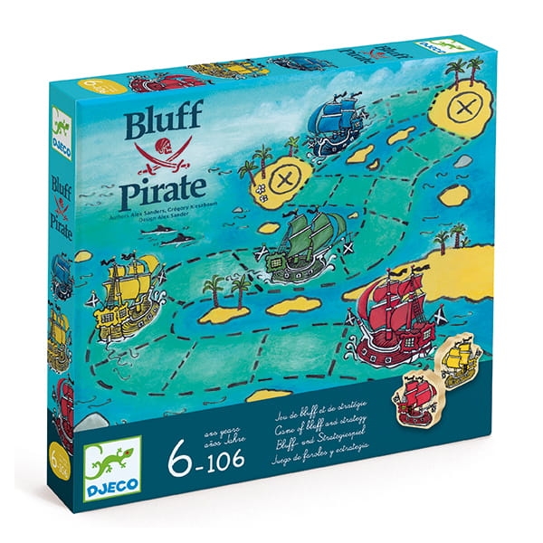 Djeco The "fun and bluff" game of Bluff Pirate DJ08417 