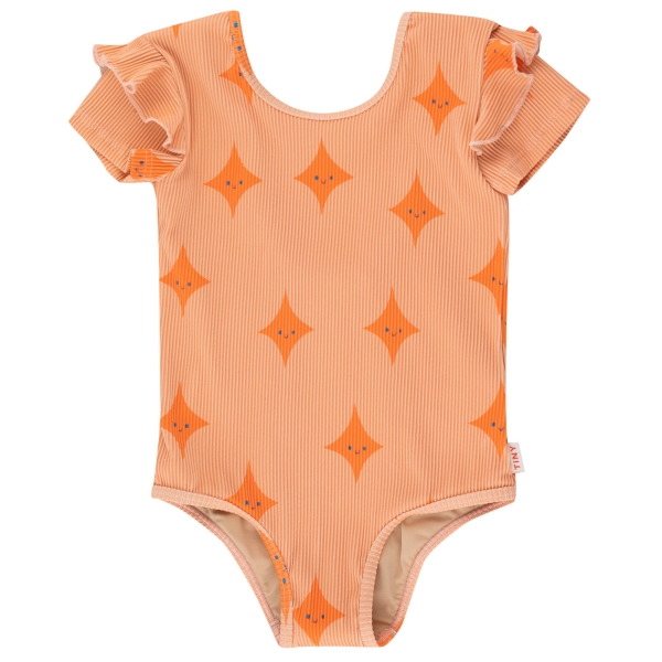 Tiny Cottons Sparkle swim suit papaya SS23-210-L10 