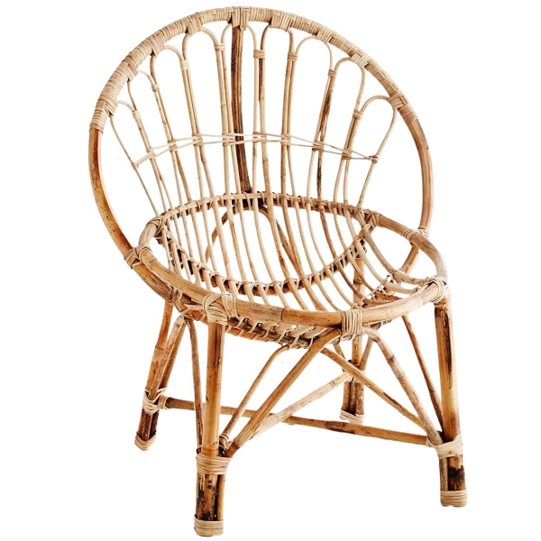 Madam Stoltz Krzesło bambusowe 19677-BACK 