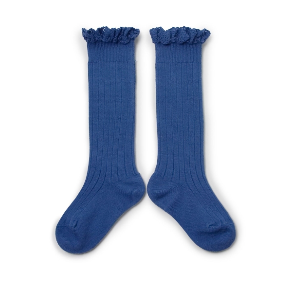 Collégien Knee high socks Josephine bleu saphir 2954 615