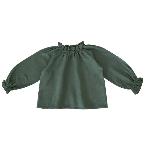 Liilu Nala blouse green LIAW21-61