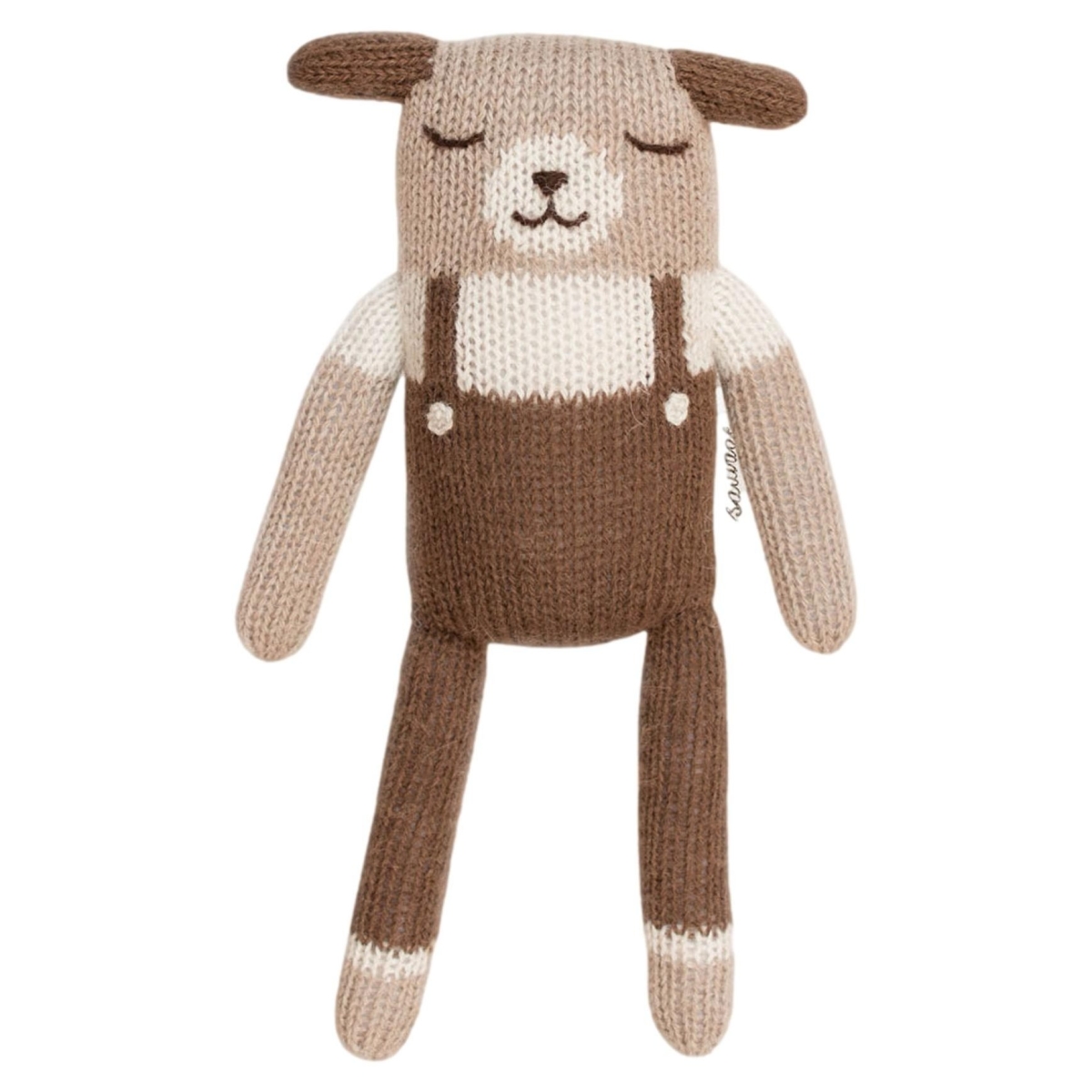 Main Sauvage Puppy Soft Toy With Nut overalls 3760281701023