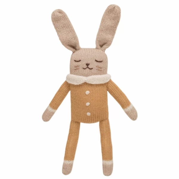 Main Sauvage - Bunny Soft Toy with brown bodysuit - Peluches - 3760281701078 