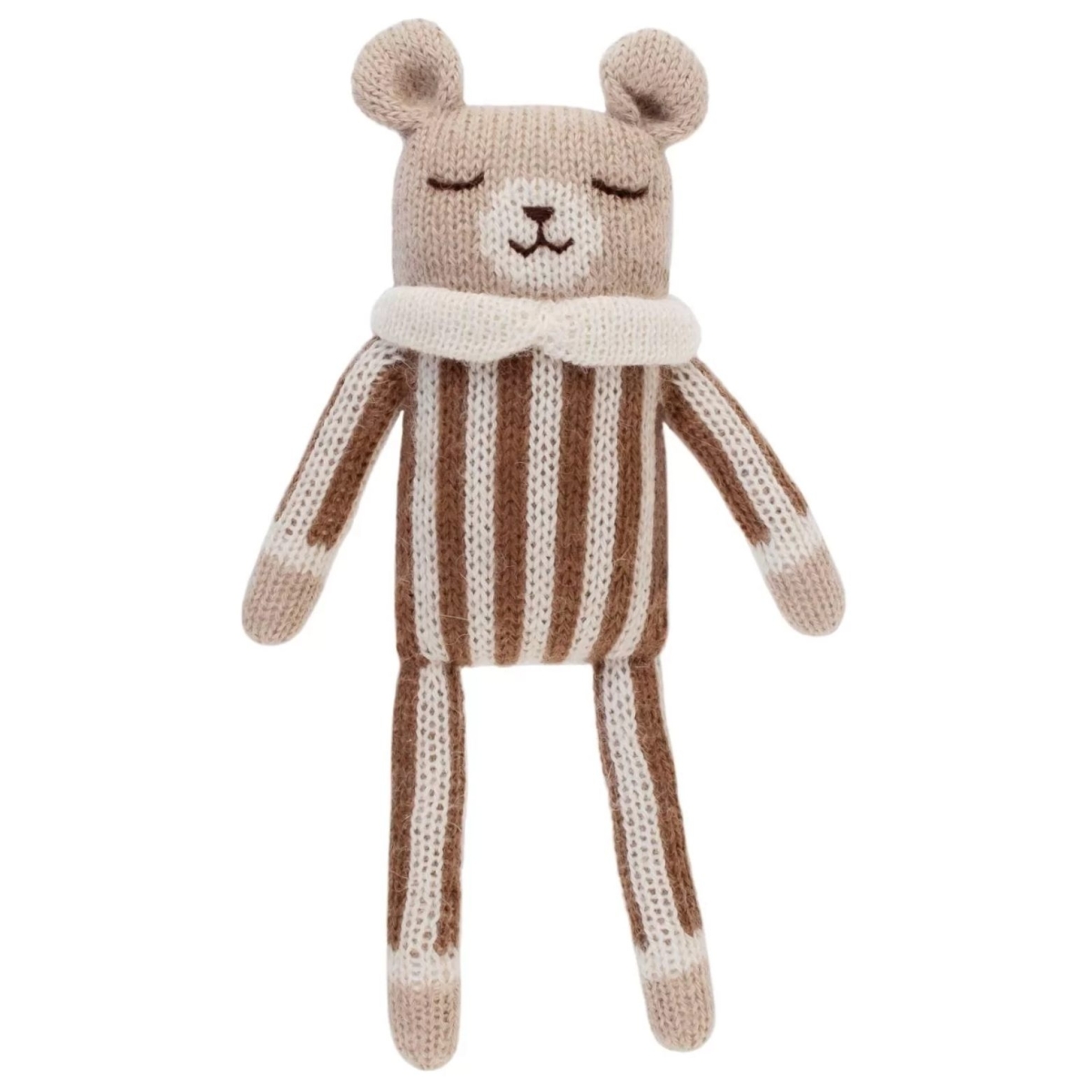 Main Sauvage Soft Toy Teddy in Jumpsuit Beige 3760281701269