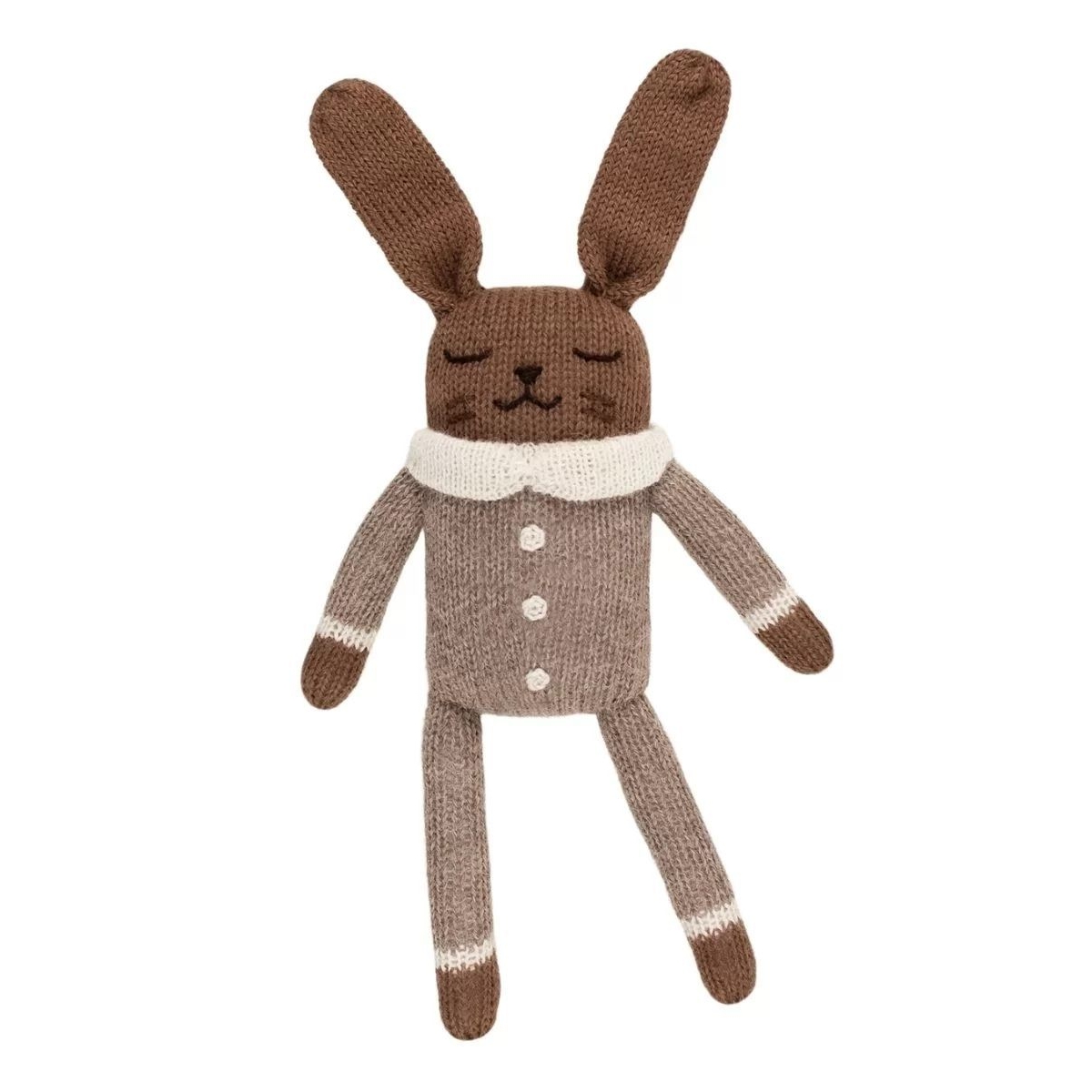 Main Sauvage Bunny soft toy with oat jumpsuit 3760281701337