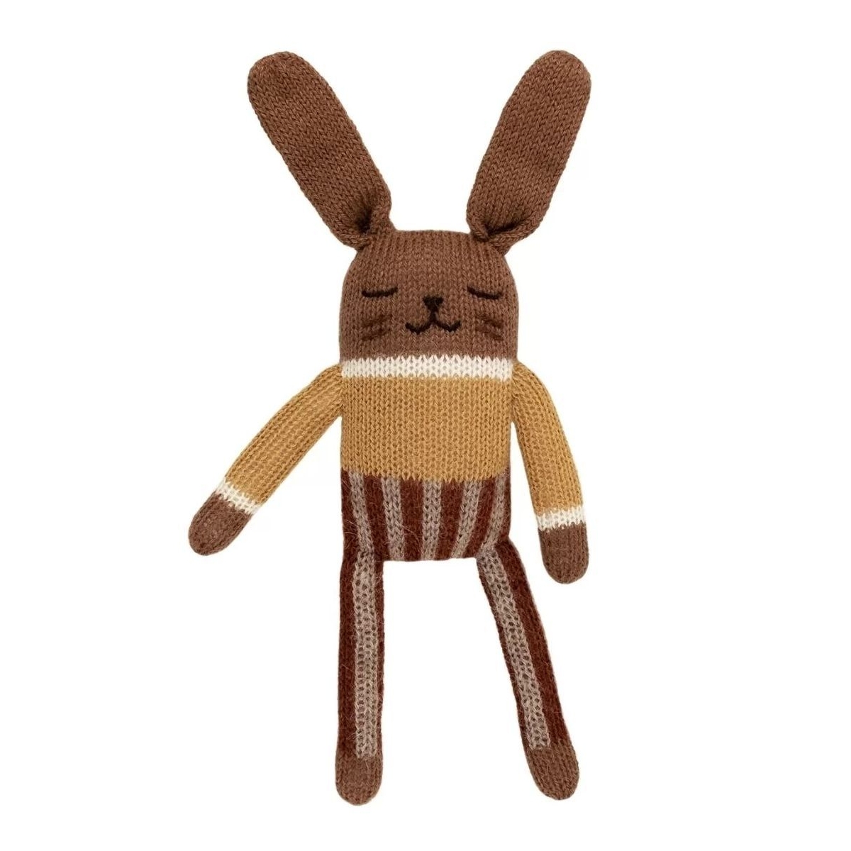 Main Sauvage Bunny soft toy with sienna striped pants 3760281701320 