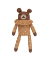 Main Sauvage Teddy soft toy with ochre dot pyjamas 3760281701351 