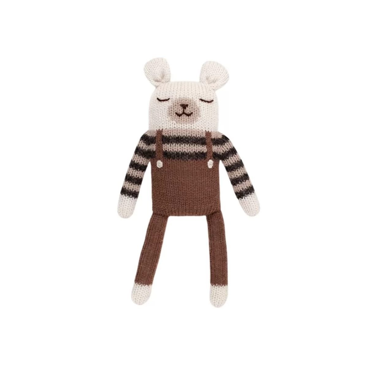 Main Sauvage Polar bear soft toy with nut overalls 3760281701429 