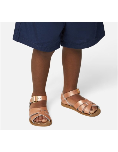 Sun San Saltwater Sandals - Classic Slides in Rose Gold – Casp Baby Mommy &  Me Boutique